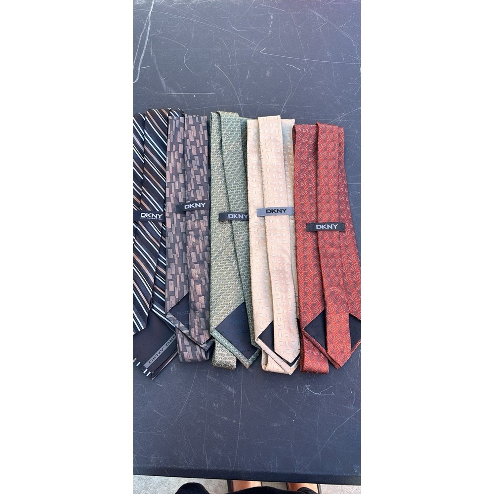 DKNY Lot of 5 Silk Neckties VGC
